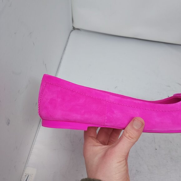 Christian Louboutin Pink Mamadrague Square Toe Ballet Flat Shoe - Picture 10 of 11